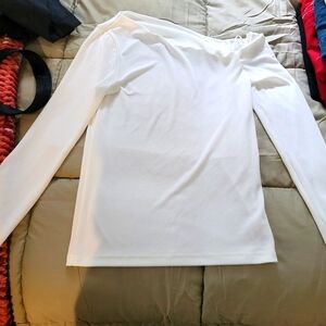 white one shoulder top